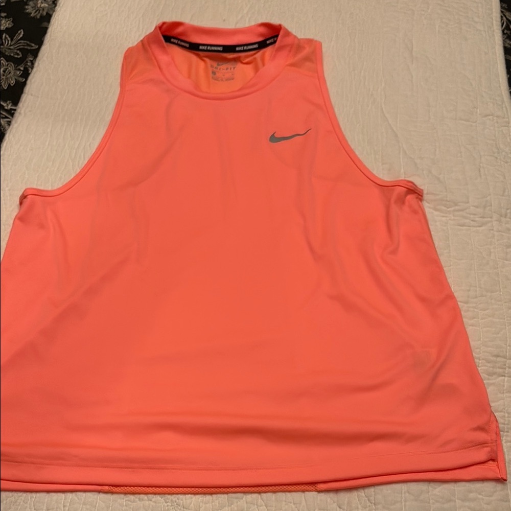 Nike Running coral tank, XL.